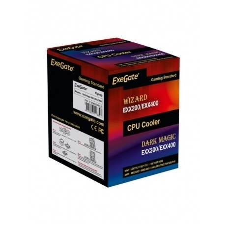 Кулер ExeGate Dark Magic EXX400-PWM (EX286299RUS) - фото 4