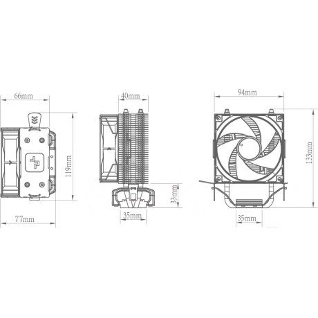 Кулер Deepcool AG200 (R-AG200-BKNNMN-G) - фото 11