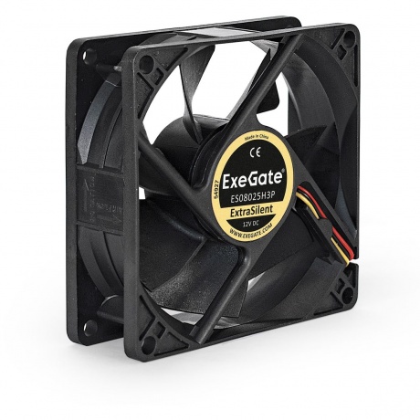 Вентилятор для корпуса ExeGate ExtraSilent ES08025H3P (EX283376RUS) - фото 2