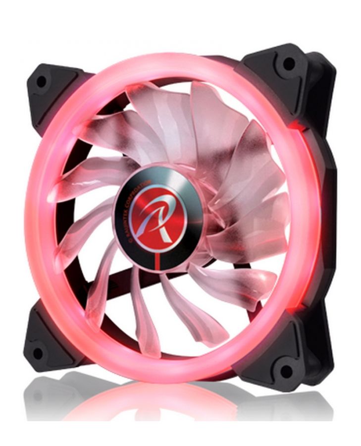 Вентилятор для корпуса Raijintek IRIS 12 RED (1pcs/pack) (0R400040) вентилятор для корпуса raijintek iris 12 white черный
