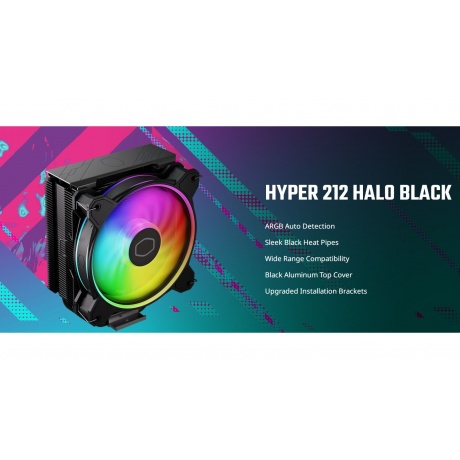 Кулер для процессора Cooler Master Hyper 212 Halo Black (RR-S4KK-20PA-R1) - фото 24