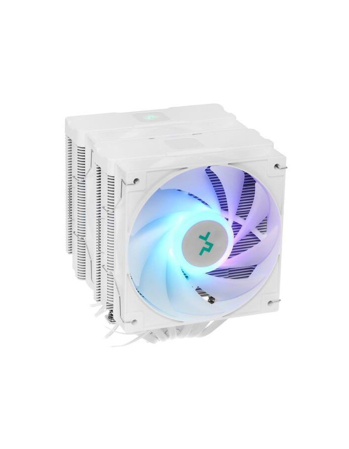 Кулер для процессора Deepcool AG620 DIGITAL WH ARGB white (R-AG620 кулер deepcool ak400 white r ak400 whnnmn g 1 intel lga1700 1200 1151 1150 1155 amd am4