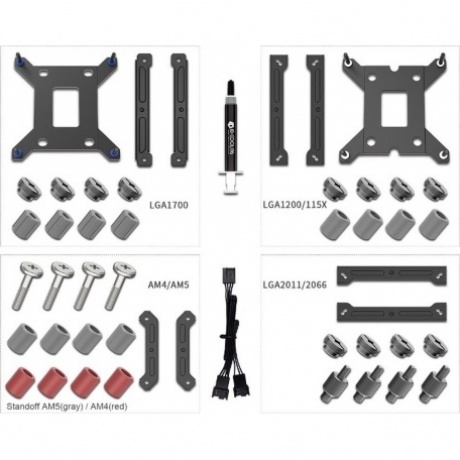 Система водяного охлаждения ID-Cooling DashFlow 240 Basic Белый - фото 5
