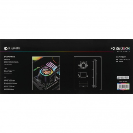 Система водяного охлаждения ID-Cooling FX360 LCD черный - фото 11
