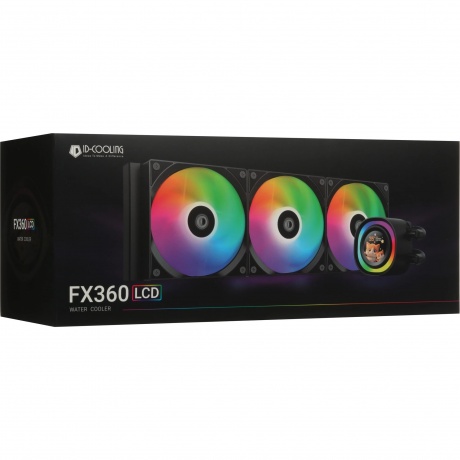 Система водяного охлаждения ID-Cooling FX360 LCD черный - фото 10