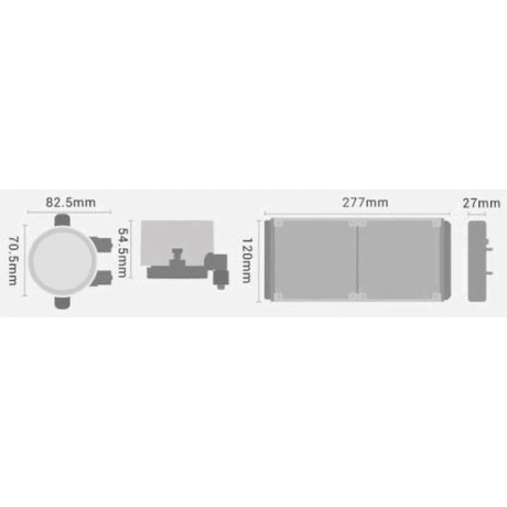 Система водяного охлаждения PcCooler DA240 (DA240-WHAWXX-GL) белый - фото 6