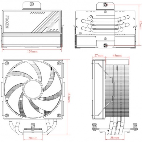 Кулер ID-Cooling FROZN A410 ARGB White - фото 7