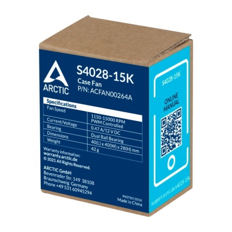 Вентилятор Arctic Cooling S4028-15K (ACFAN00274A) - фото 7