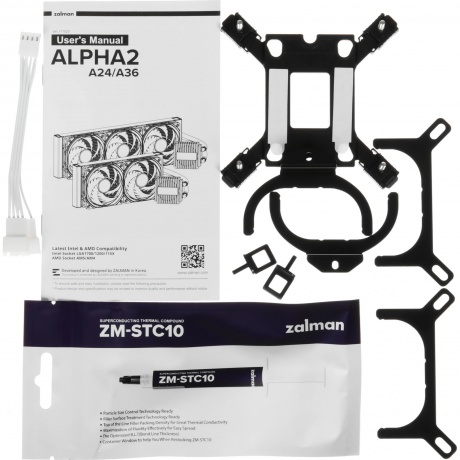 Система водяного охлаждения Zalman ALPHA2 A24 White - фото 7