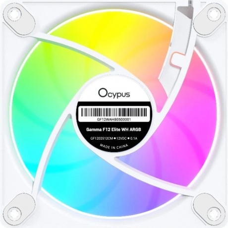 

Вентилятор Ocypus Gamma F12 Elite WH ARGB