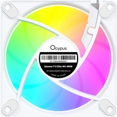 Вентилятор Ocypus Gamma F12 Elite WH ARGB