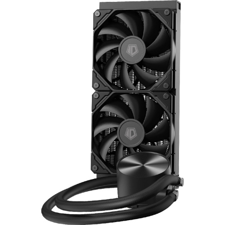 Кулер для процессора водяной 300W X240 PRO S2066/2011/1851/1700/1200/115X/AM5/AM4 4pin PWM 2x12cm Fan черный ID-COOLING