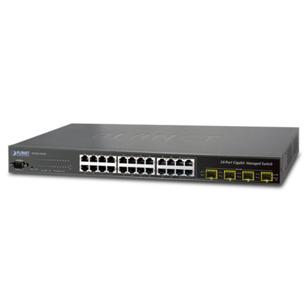 Коммутатор Planet WGSW-24040HP4 ipv4 24 port managed 802 3at poe gigabit ethernet switch 2 port 100 1000x sfp 300w