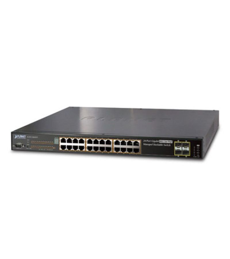 Коммутатор Planet GS-4210-24PL4C ipv4 24 port managed 802 3at poe gigabit ethernet switch 2 port 100 1000x sfp 300w