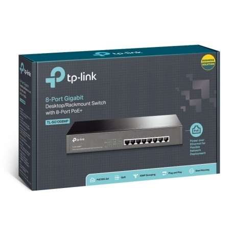 Коммутатор TP-Link TL-SG1008MP - фото 4