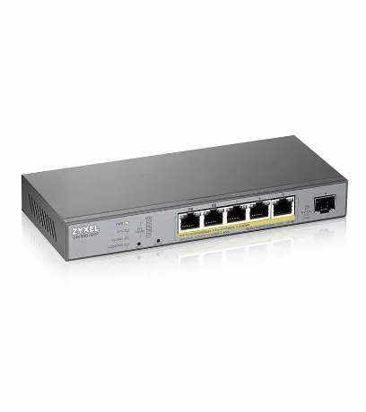 L2 коммутатор PoE+ для IP-видеокамер ZYXEL GS1350-6HP [GS1350-6H...