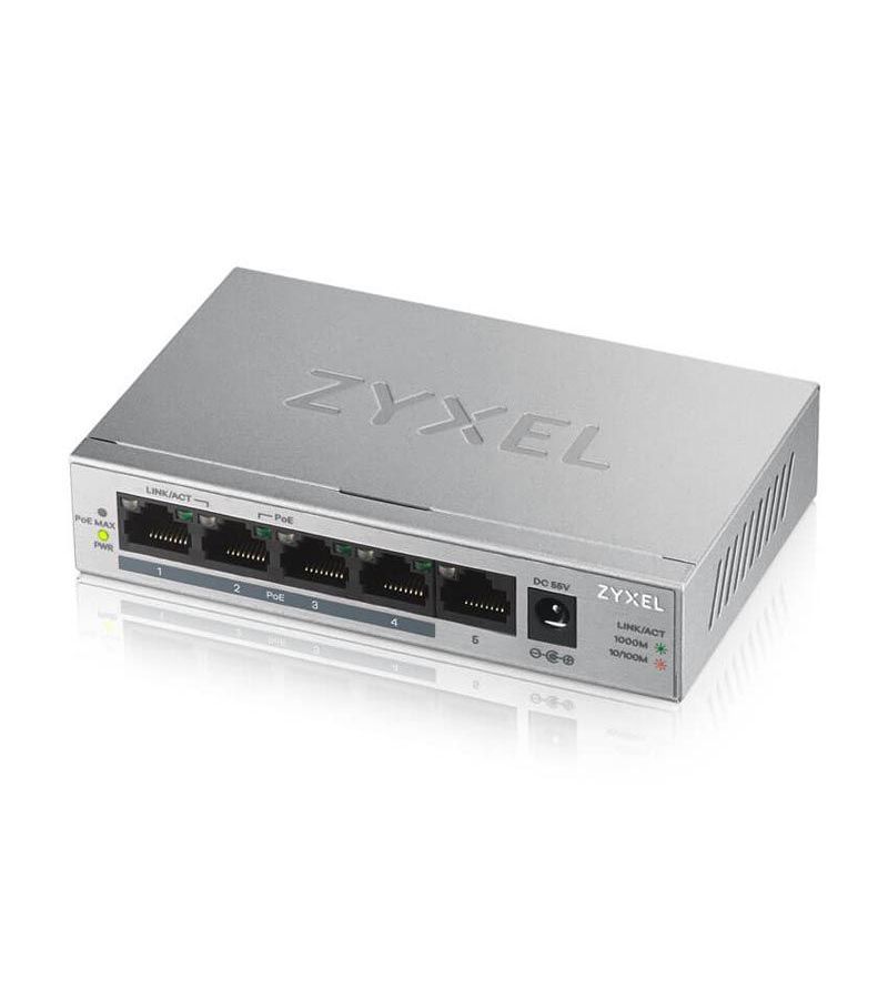 Коммутатор Zyxel GS1005HP-EU0101F коммутатор zyxel gs1920 24v2 eu0101f