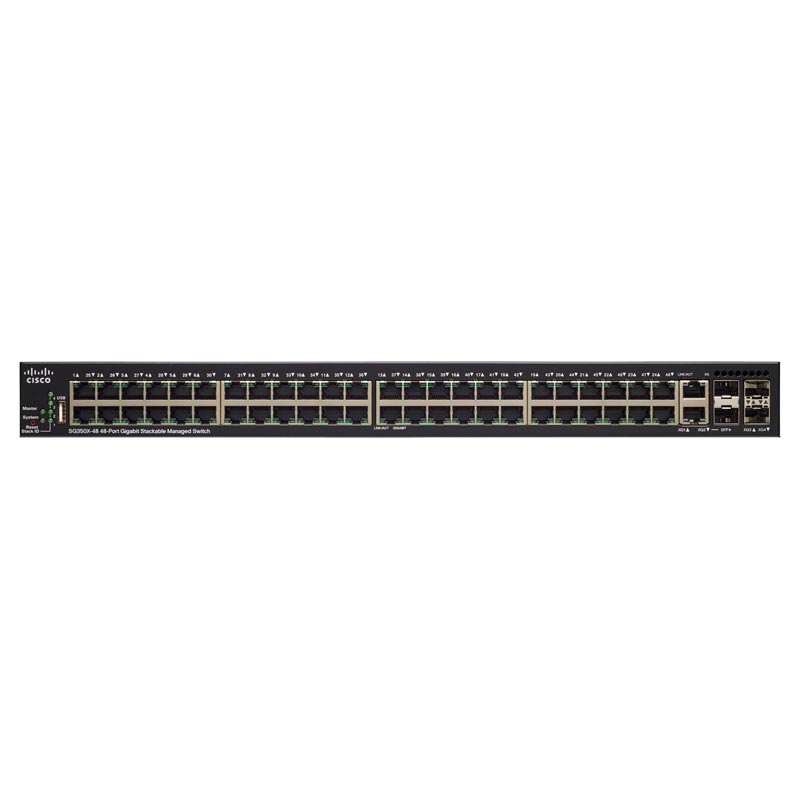 Коммутатор Cisco SG350X-48P-K9-EU - фото 1