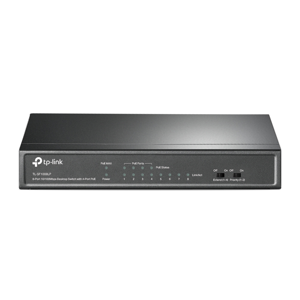 Коммутатор TP-Link TL-SF1008LP адаптер питания escam poe для систем видеонаблюдения 15 4 вт poe pin4 5 7 8 совместим с ieee802 3af для ip камер cctv