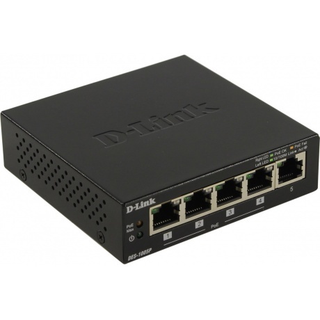 Коммутатор D-Link DES-1005P/B1A/E