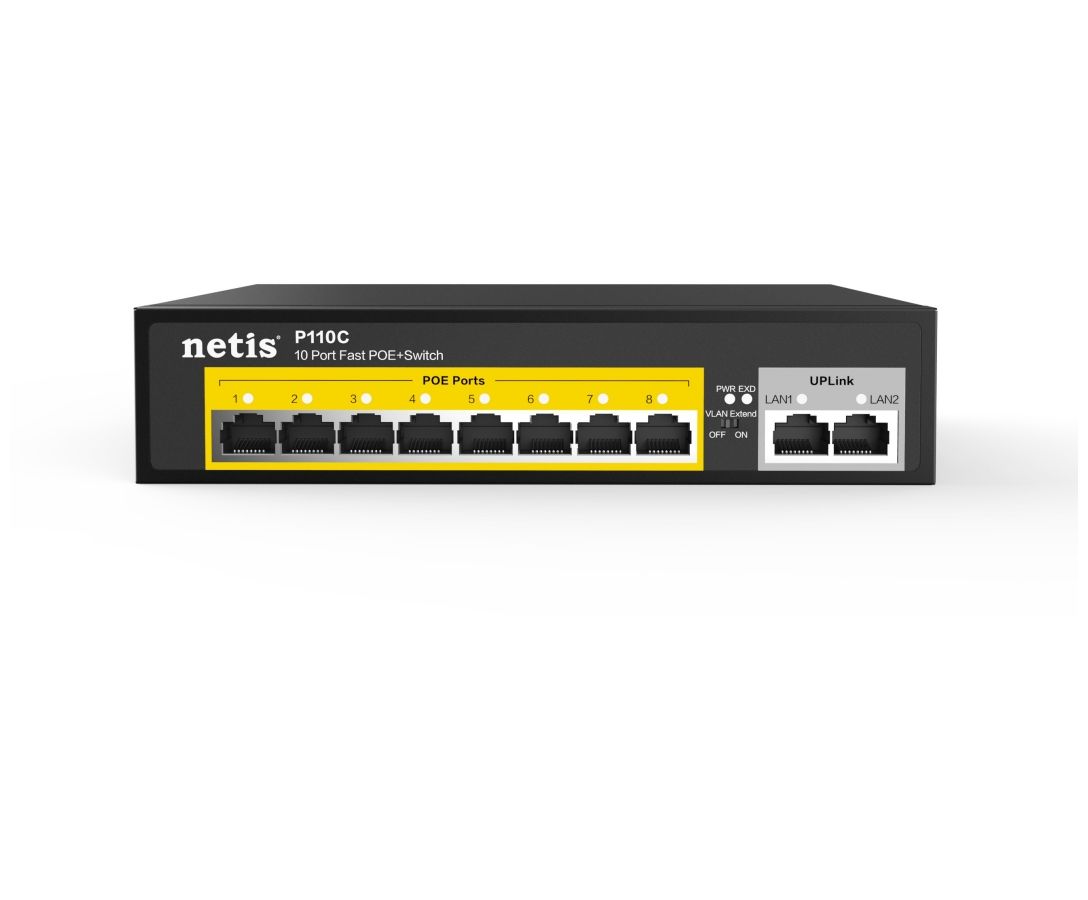 Коммутатор Netis P110C cctv кабель сплиттер poe две камеры используют одну сеть rj45 подключение poe адаптер для ip камеры