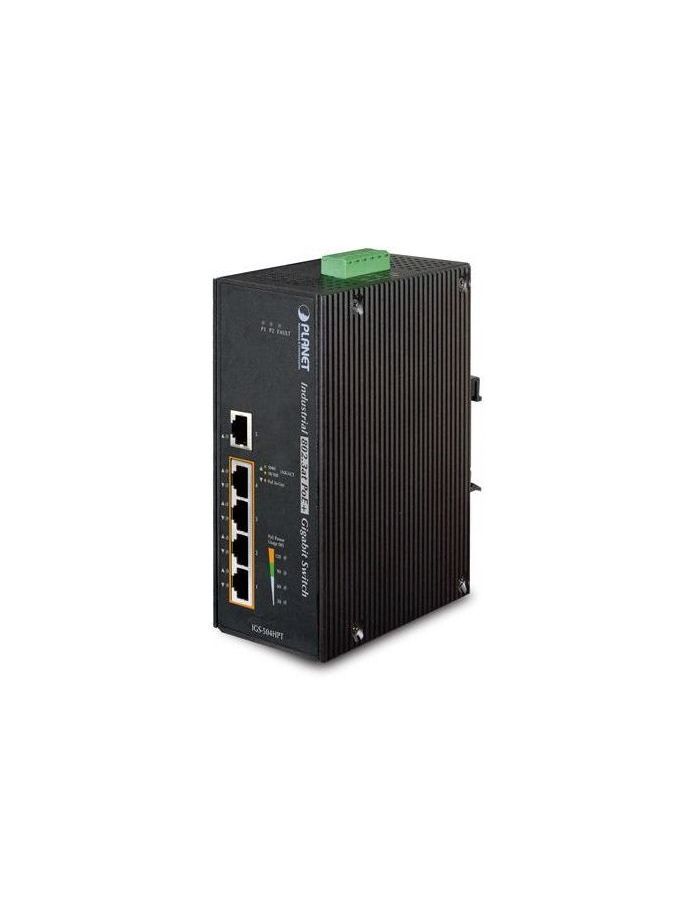 Коммутатор Planet IP30 IGS-504HPT коммутатор planet igs 6325 20t4c4x ip30 19 rack mountable industrial l3 managed core ethernet switch 24 1000t with 4 shared 100 1000x sfp 4 10g s