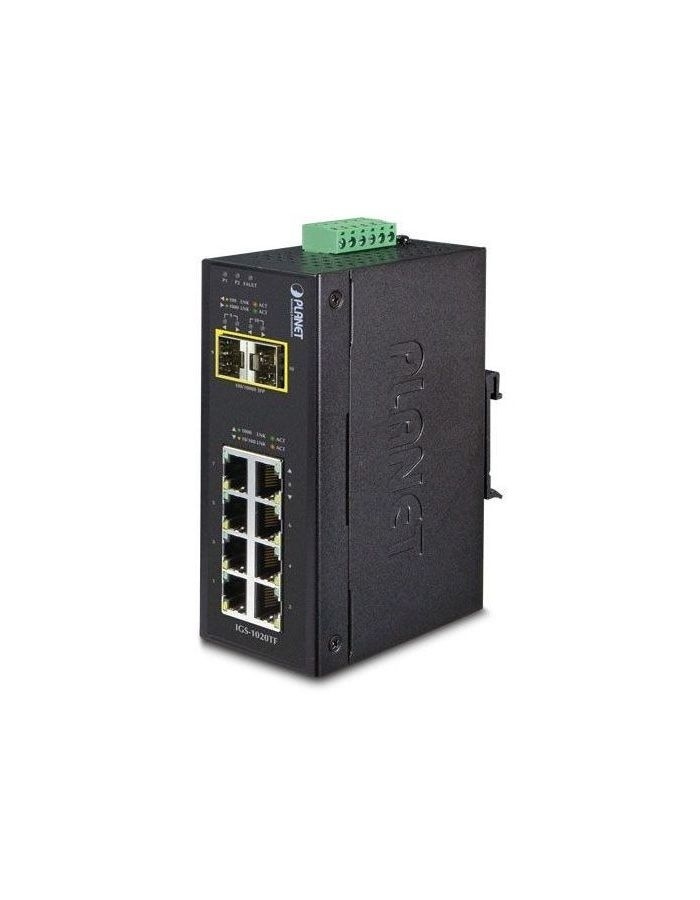 Коммутатор Planet IP30 IGS-1020TF igs 500t ip30 compact size 5 port 10 100 1000t gigabit ethernet switch 40 75 degrees c