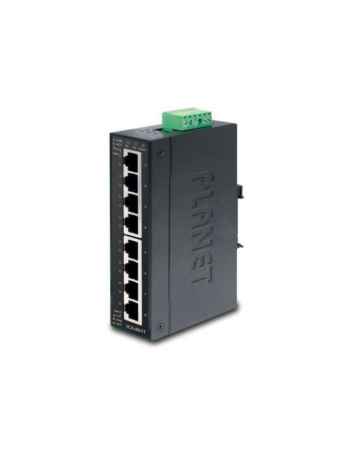 Коммутатор Planet IP30 IGS-801T igs 500t ip30 compact size 5 port 10 100 1000t gigabit ethernet switch 40 75 degrees c