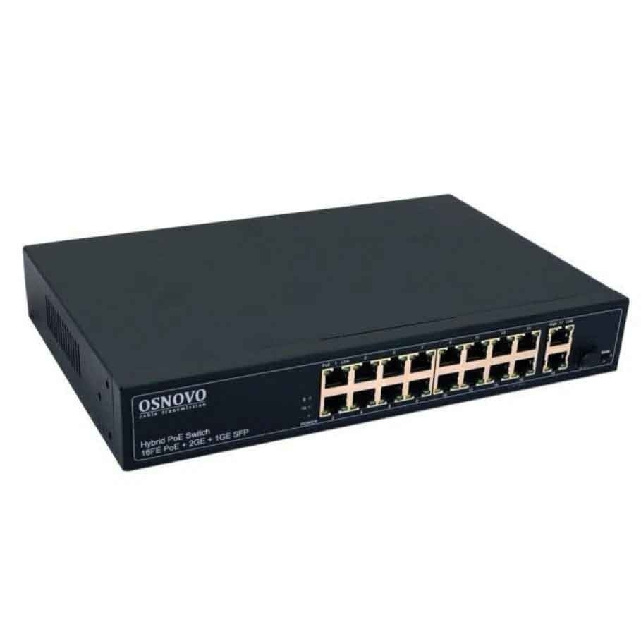 Коммутатор OSNOVO SW-61621(300W) коммутатор poe nst ns sw 8g2g p gigabit ethernet на 8 rj45 2 sfp порта порты 8 х ge 10 100 1000 base t с поддержкой poe ieee 802 3af at 2 x g