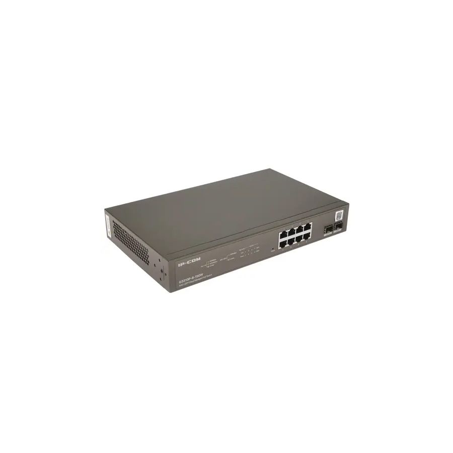 Коммутатор 8GE/2SFP POE MANAGED G3310P-8-150W IP-COM коммутатор tenda g5310p 8 150w ip com