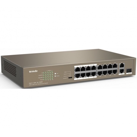 Коммутатор Tenda TEF1118P-16-150W - фото 2