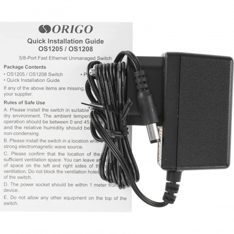 Коммутатор ORIGO OS1205/A1A - фото 6