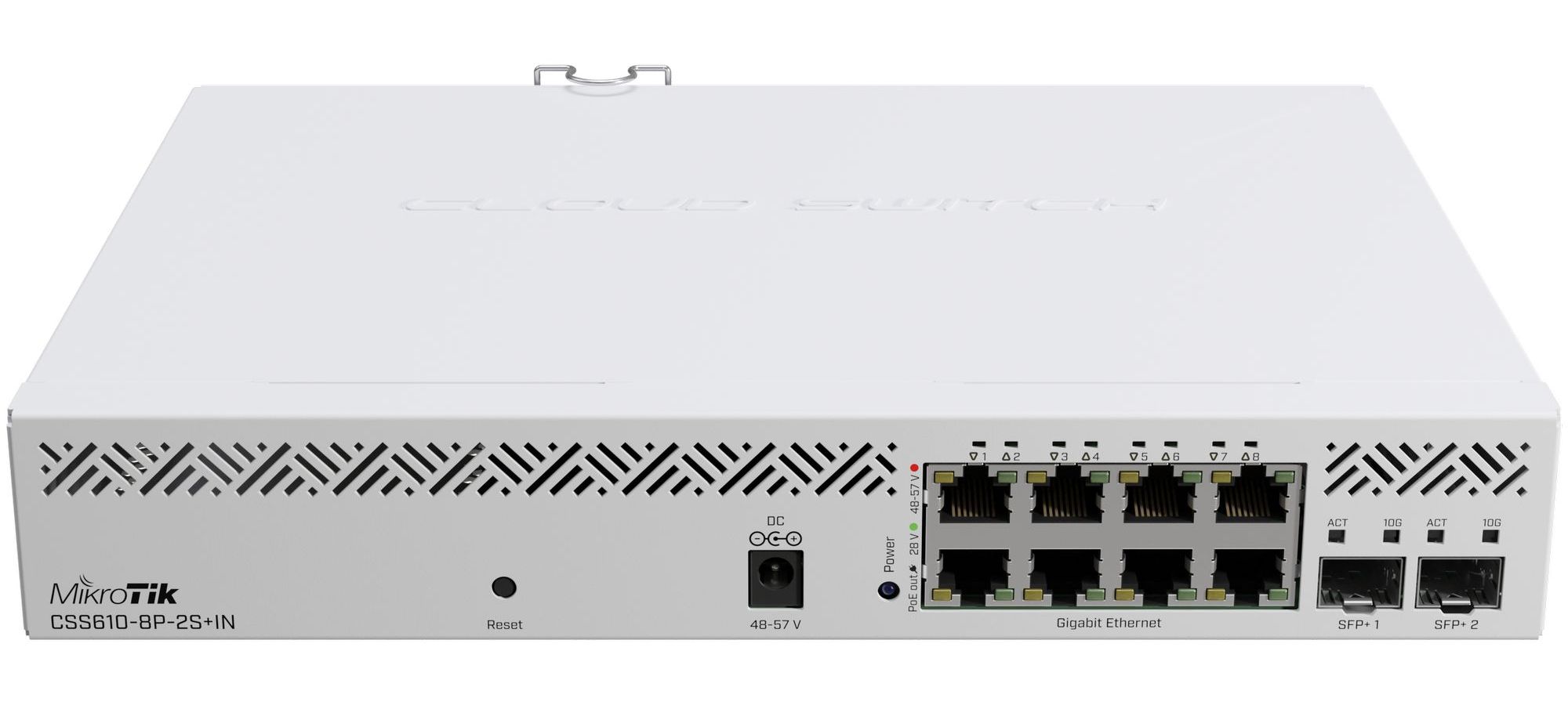 Коммутатор Mikrotik CSS610-8P-2S+IN коммутатор mikrotik cloud router switch crs326 24g 2s rm