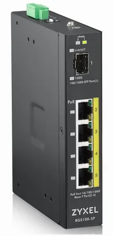 Коммутатор Zyxel RGS100-5P (RGS100-5P-ZZ0101F)