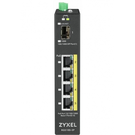 Коммутатор Zyxel RGS100-5P (RGS100-5P-ZZ0101F) - фото 3