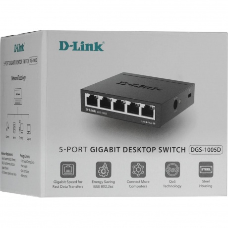 Коммутатор D-Link DGS-1005D/R1A - фото 7