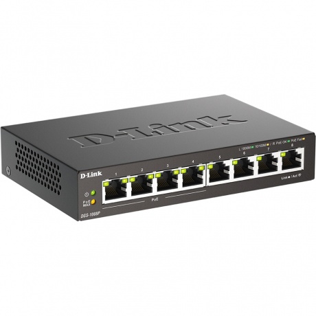 Коммутатор D-Link DGS-1008P/F3A - фото 5
