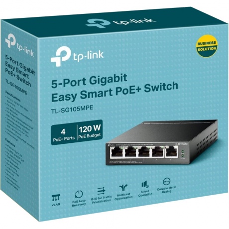 Коммутатор TP-Link TL-SG105MPE - фото 3
