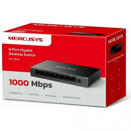 Коммутатор Mercusys MS108GS-M2 - фото 9