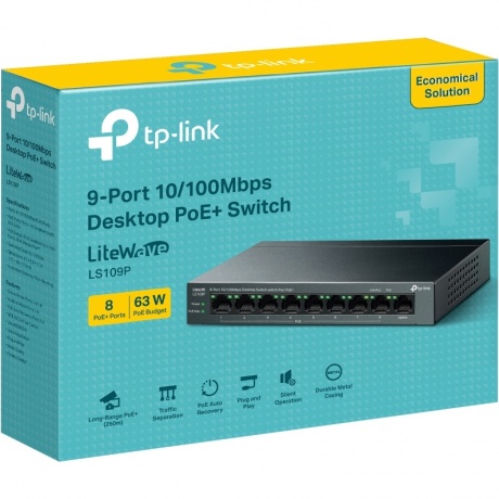 Коммутатор TP-Link LS109P - фото 3