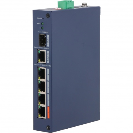 

Коммутатор Dahua DH-CHS4106-4ET-60 (L2) 4x100Мбит/с 1x1Гбит/с 1SFP 4PoE 60W управляемый
