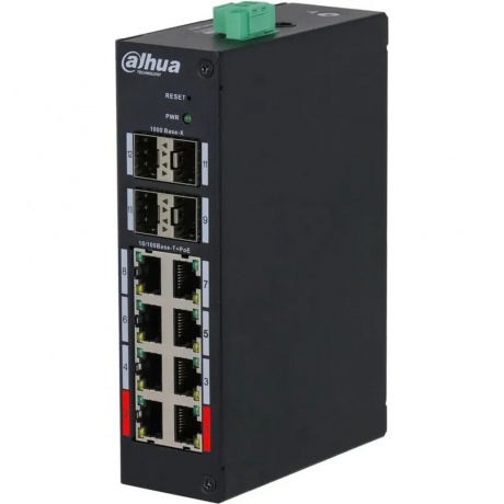 

Коммутатор Dahua DH-HS4412-8ET-120 (L2) 8x100Мбит/с 4x1Гбит/с 4SFP 8PoE 120W управляемый