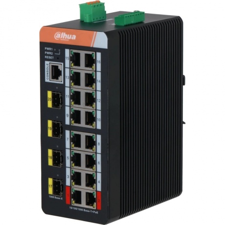 

Коммутатор Dahua DH-IS4420-16GT-240 (L2) 20x1Гбит/с 3SFP 16PoE 240W управляемый