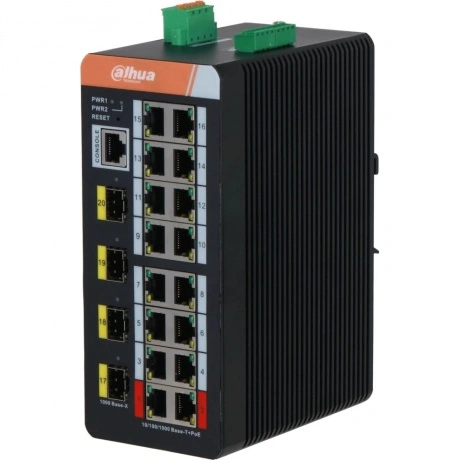 Коммутатор Dahua DH-IS4420-16GT-240 (L2) 20x1Гбит/с 3SFP 16PoE 2...