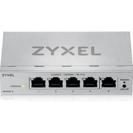 Коммутатор Zyxel GS1200-5HPv3 (GS1200-5HPV3-EU0101F)