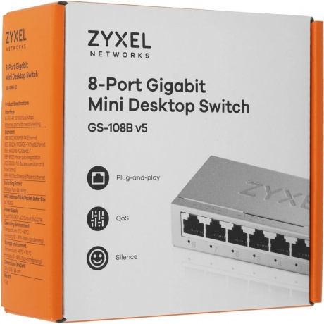 Коммутатор Zyxel GS-108B v5 (GS-108BV5-EU0101F) - фото 6