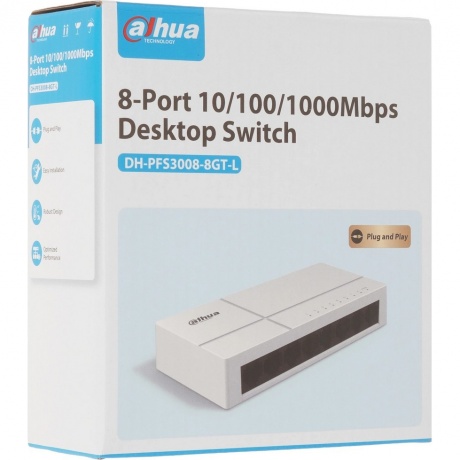 Коммутатор DAHUA DH-PFS3008-8GT-L - фото 3