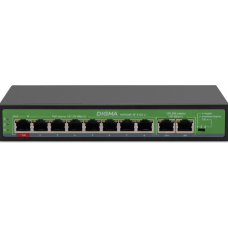 Коммутатор Digma DSP208F-2F-T120 - фото 1