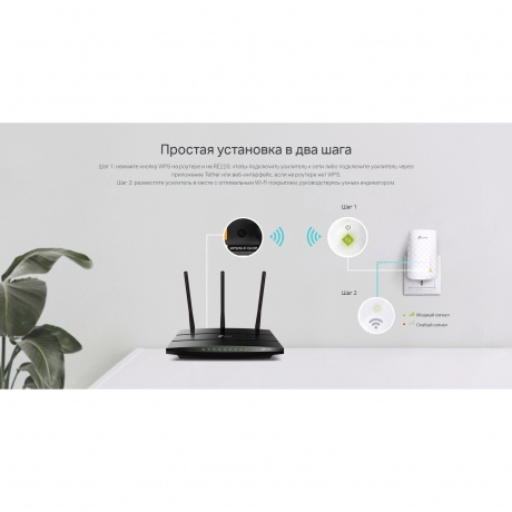 Wi-Fi усилитель сигнала (репитер) TP-Link RE220 - фото 7