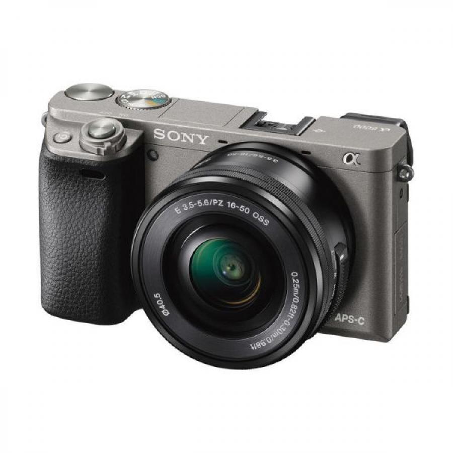 Цифровой фотоаппарат Sony Alpha A6000 Kit 16-50 mm F3.5-5.6 E OSS PZ Gray, цвет серый ILCE6000LG.CEC - фото 1